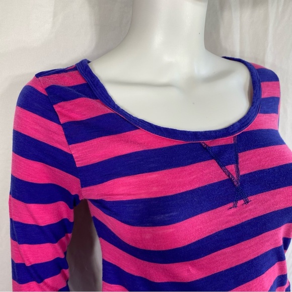 Ambiance Apparel Purple and Pink Fitted Long Sleeve Tee - Picture 6 of 6